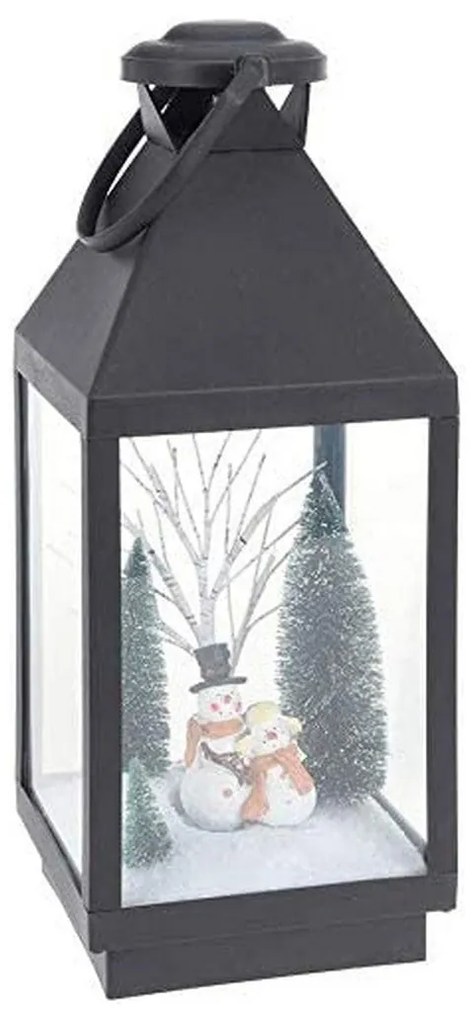 Lanterna Figura de natal Preto Multicolor Metal (3 Unidades)
