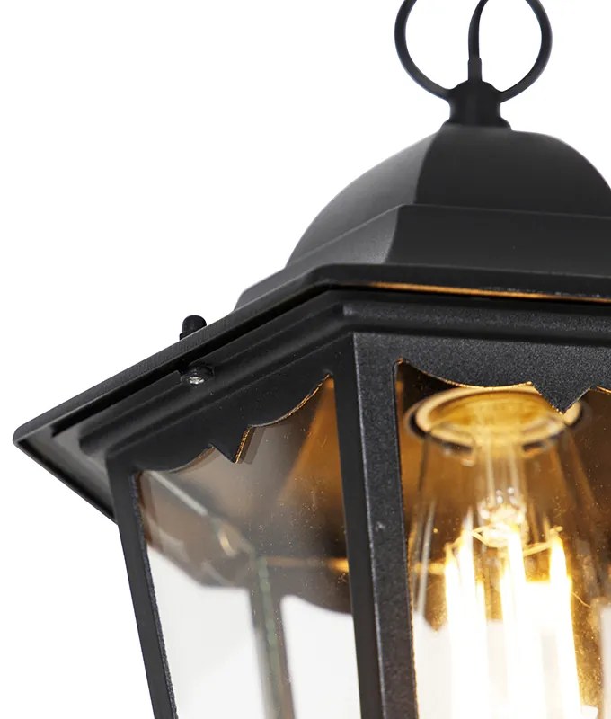 Candeeiro de teto clássico para exterior preto IP44 - Havana Up Clássico / Antigo
