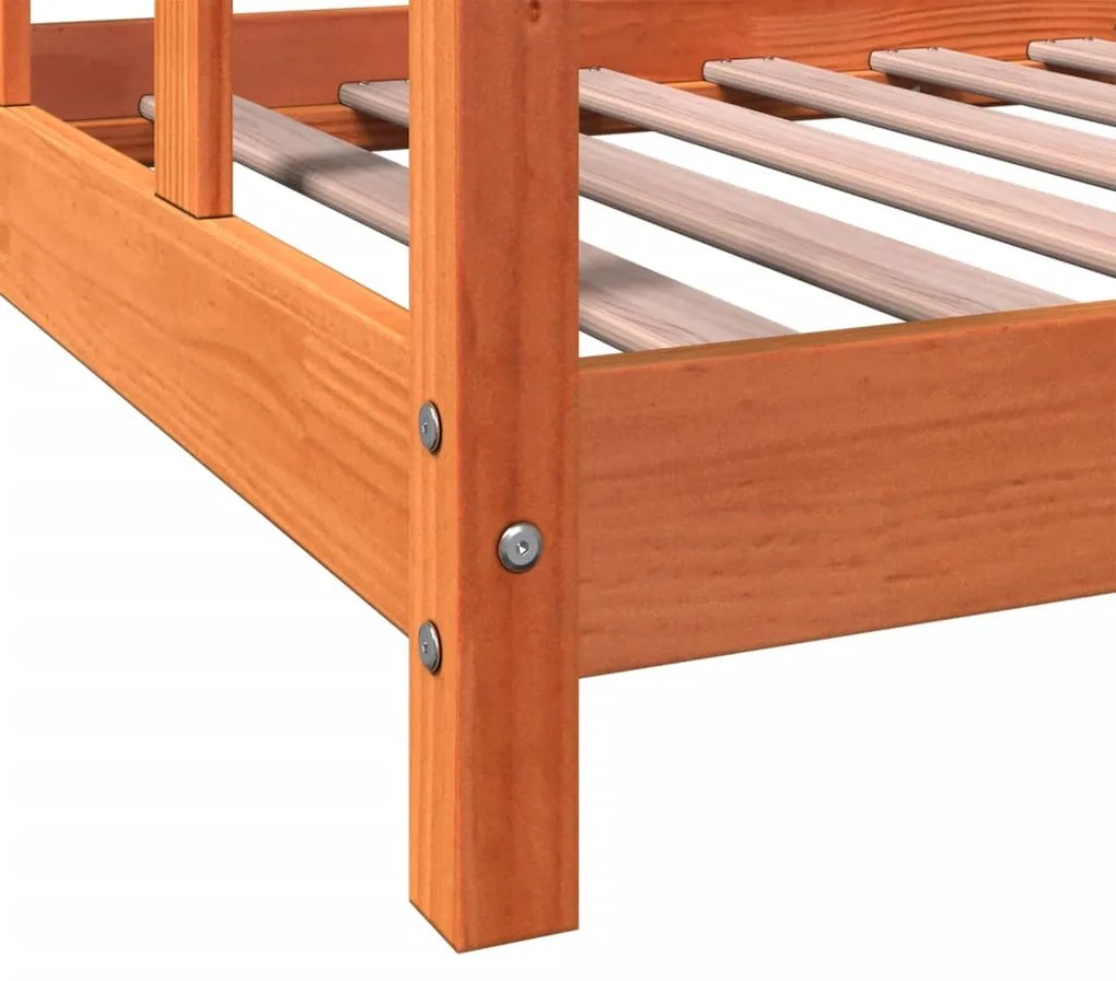 Estrutura de cama para crianças 90x190 cm pinho maciço