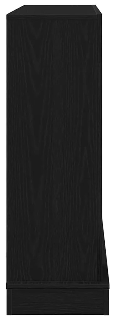 Cornija lareira 100x30x87,5 cm deriv. madeira carvalho preto