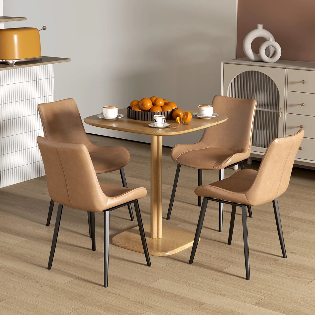 Mesa de Refeição de Madeira Quadrada para 4 Pessoas (CADEIRAS NÃO INCLUIDAS) Base Quadrada para Espaços Pequenos 70x70x75 cm Madeira