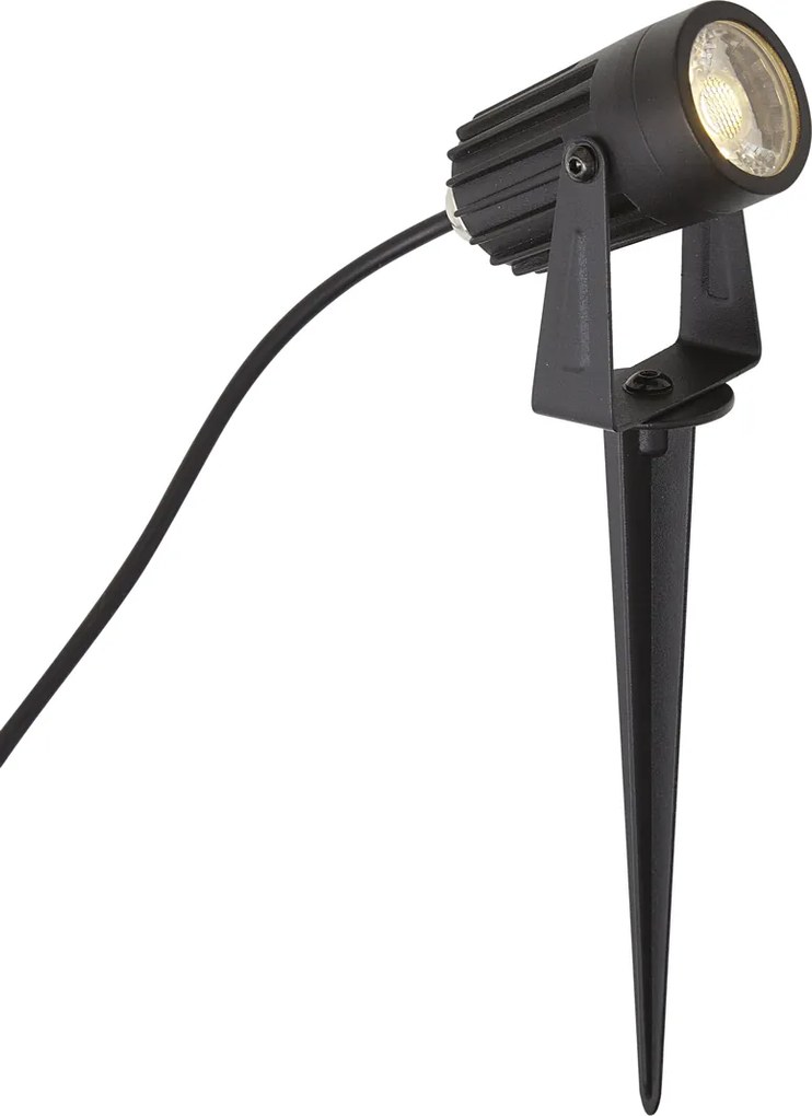 Foco moderno de 12V preto incluindo LED IP67 - Voltaire Pico