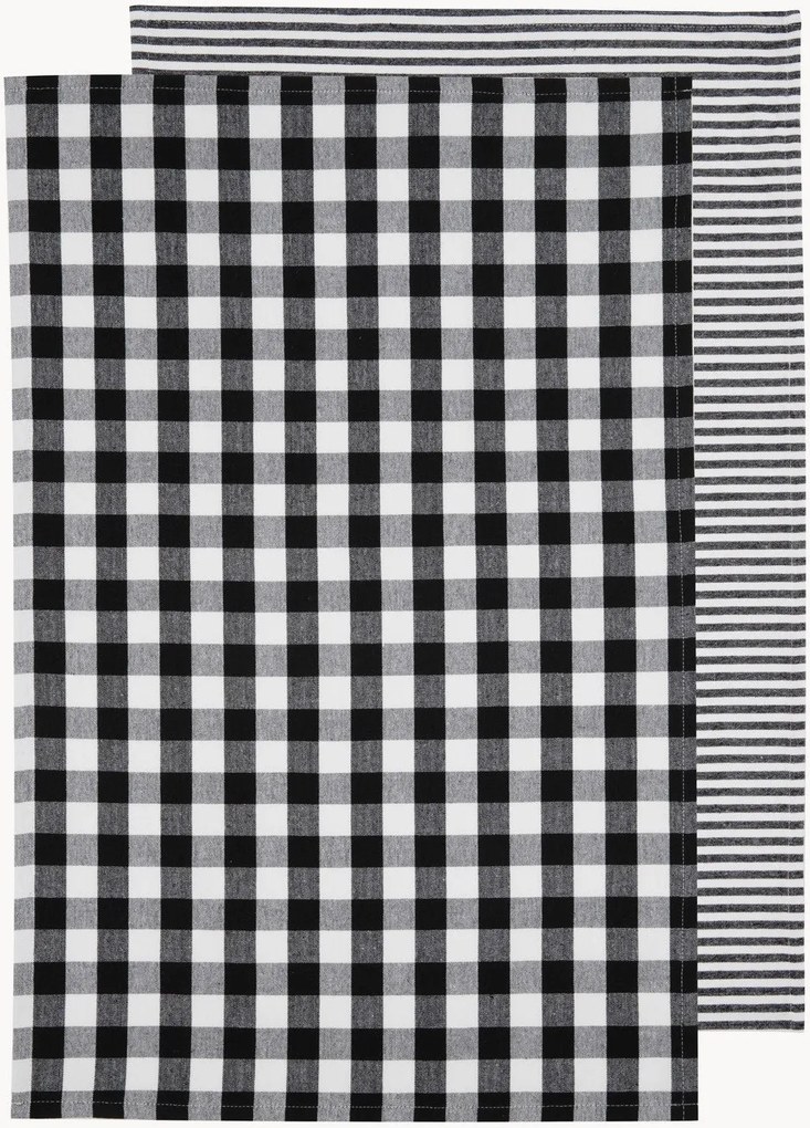 Panos de cozinha Eco Gingham, conjunto de 2