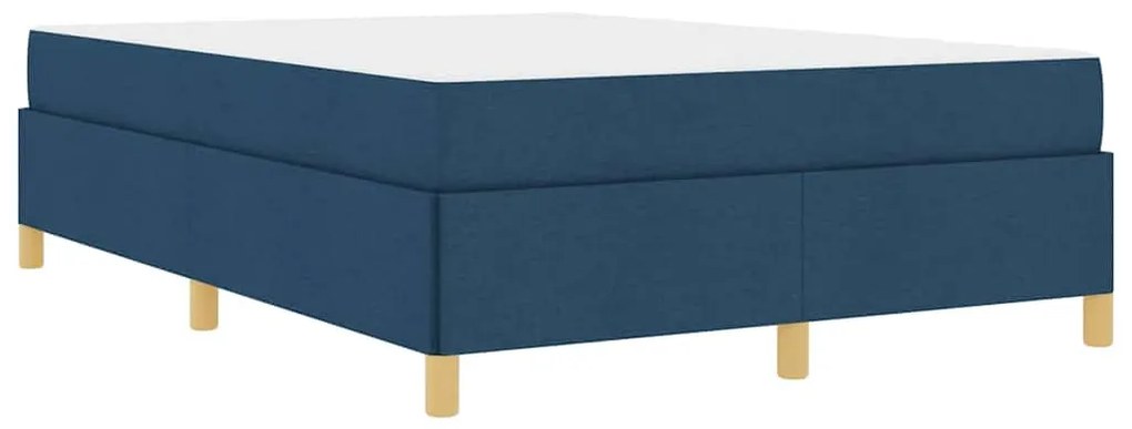 Cama Box Outros Azul e Branco 160 x 200 cm tecido