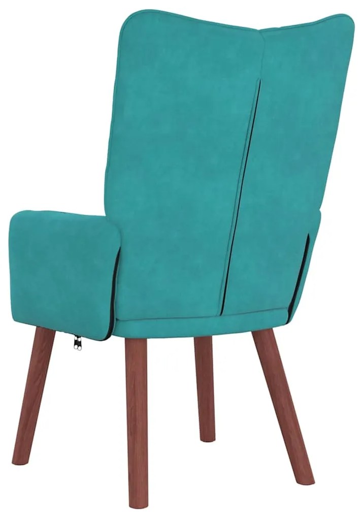 Poltrona Relaxante Velvet Turquesa