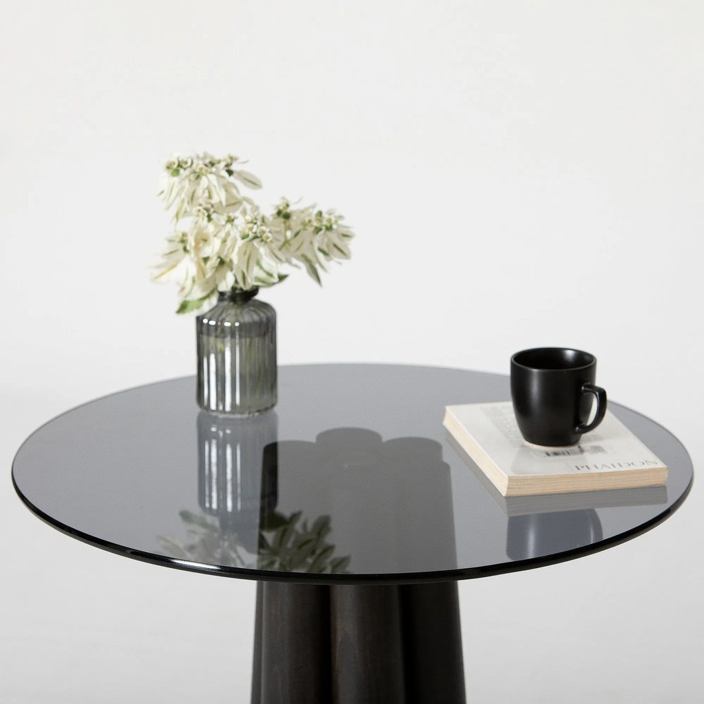 Mesa de Centro Thales – Cinzento Escuro – 50 cm x 50 cm x 50 cm