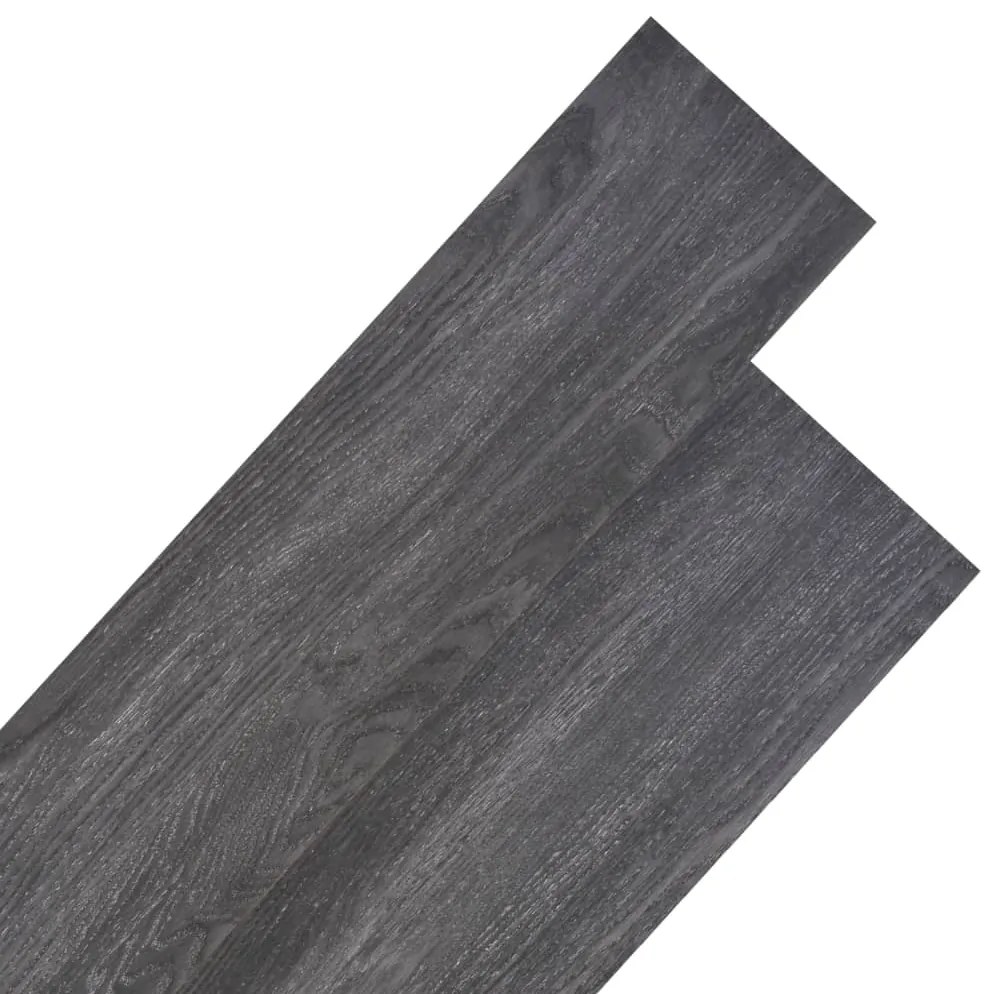 245167 vidaXL Tábuas soalho PVC não-autoadesivo 5,26 m² 2 mm preto e branco