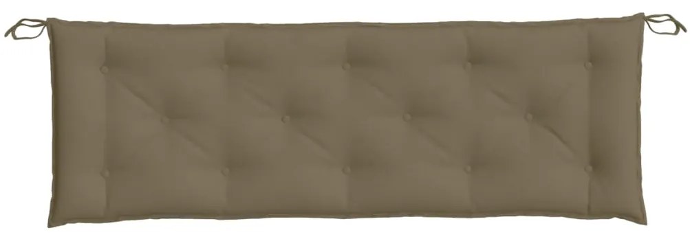 Almofadão banco jardim 150x50x7 cm mesclado tecido cinza-acas.
