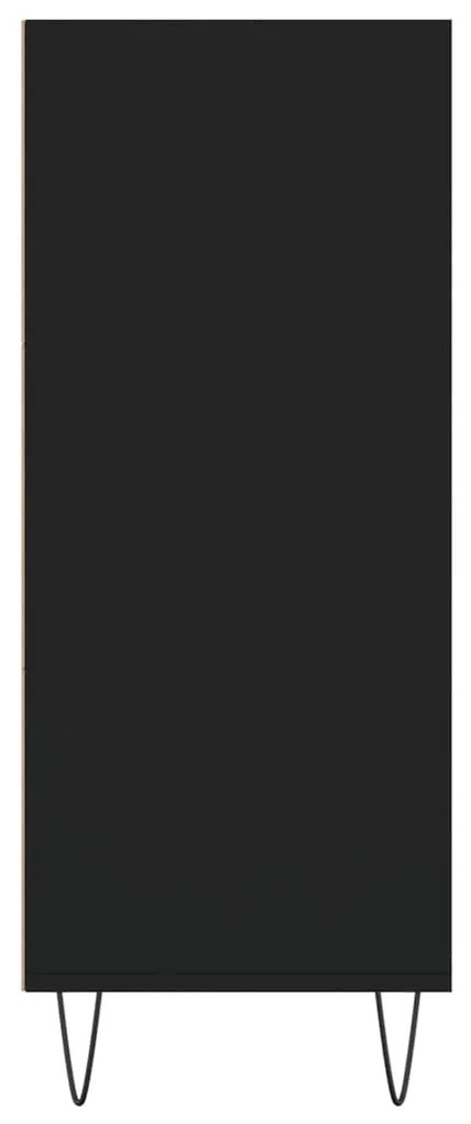 Armário alto 57x35x90 cm derivados de madeira preto