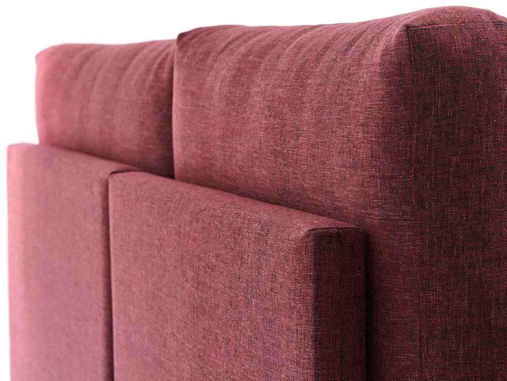 Sofá-Cama de Canto Efsun – Vermelho Claret – 300 x 78 x 202 cm