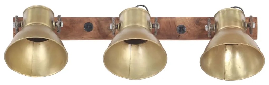 Candeeiro de parede industrial 65x25 cm E27 bronze