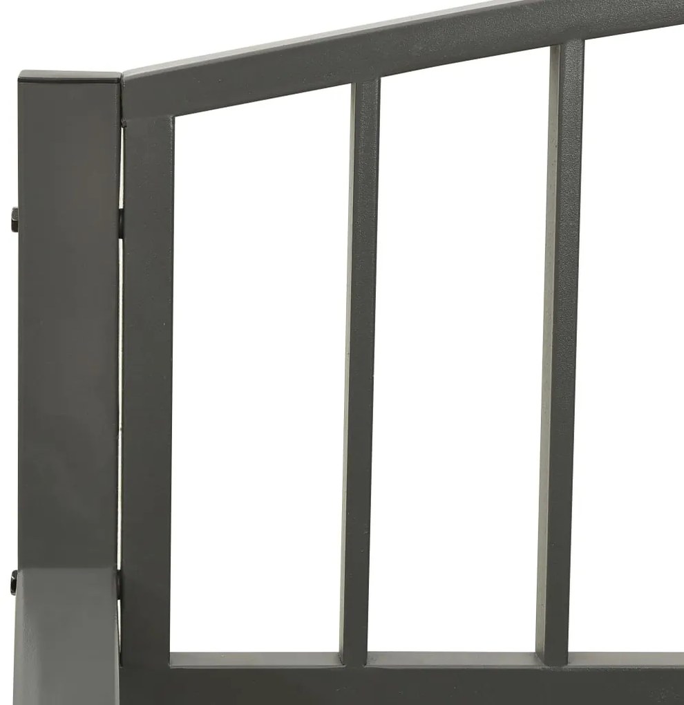 Banco de jardim 120 cm aço cinzento