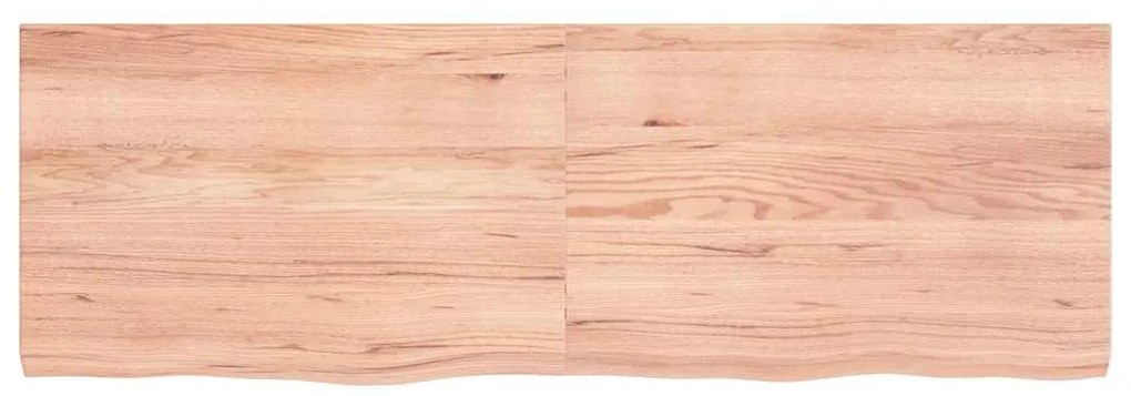 Prateleira de parede 120x40x(2-4) cm carvalho tratado castanho