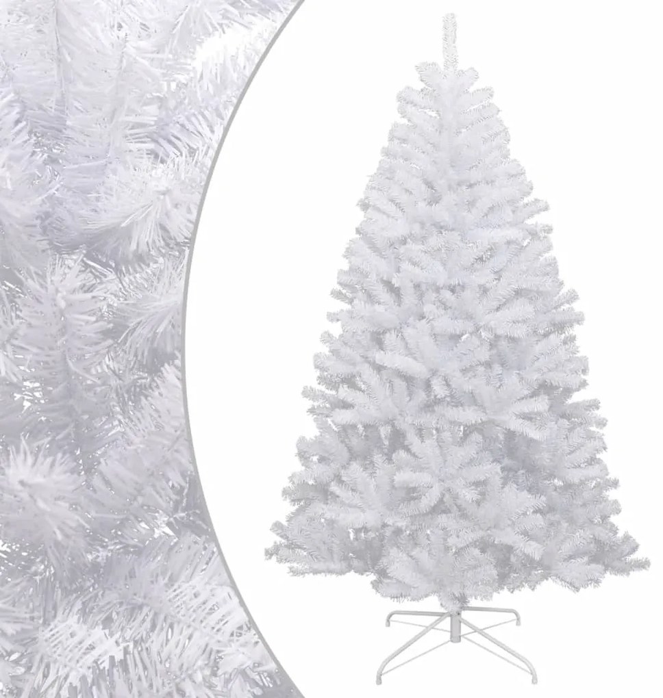 vidaXL Árvore de Natal artificial articulada c/ flocos de neve 180 cm