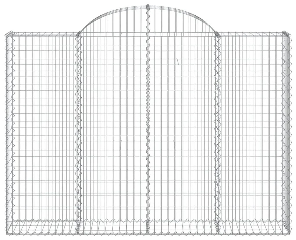 Cestos gabião arqueados 10 pcs 200x30x140/160 ferro galvanizado