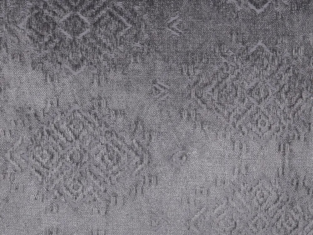 Almofada decorativa algodão e viscose cinzenta com relevo 45 x 45 cm MELUR Beliani