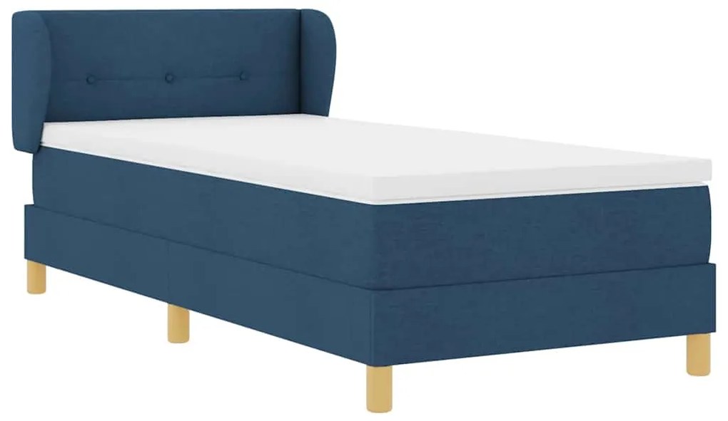 Cama Box com Colchão vidaXL Azul 80x200 cm em Tecido
