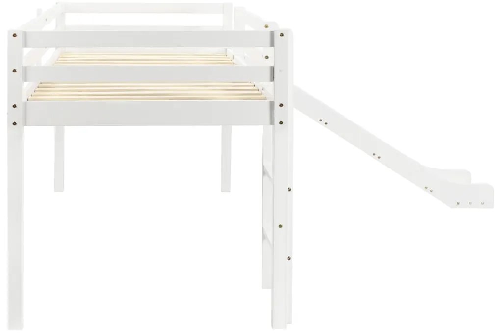 Estrutura de cama infantil c/ escorrega e escada pinho 97x208cm