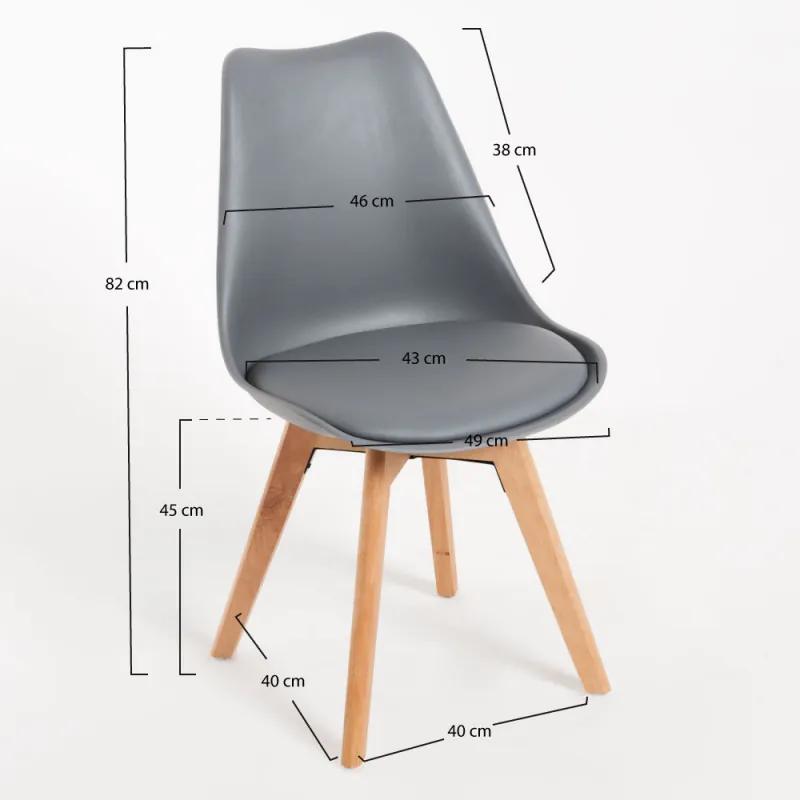 Cadeira Synk Basic - Cinza escuro