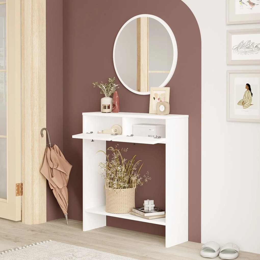 Aparador LR1 – Branco – 80,4 cm x 90 cm x 24,2 cm