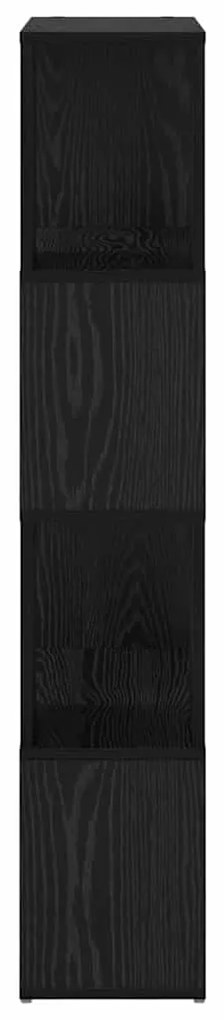 Estante Carvalho preto Madeira de engenharia 60 x 24 x 124 cm