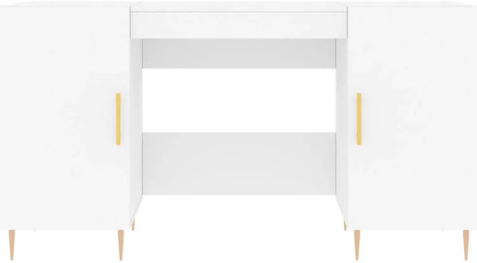 Secretária 140x50x75 cm derivados de madeira branco