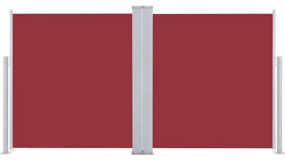 Toldo lateral retrátil 100x600 cm vermelho