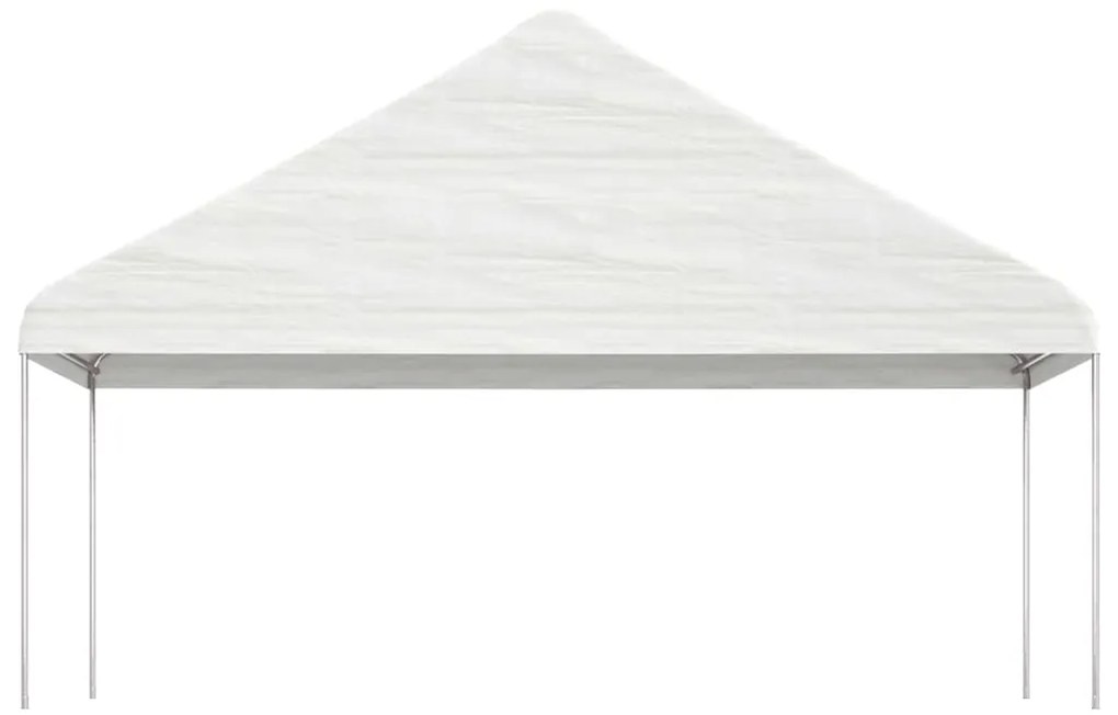 Gazebo com telhado 20,07x5,88x3,75 m polietileno branco