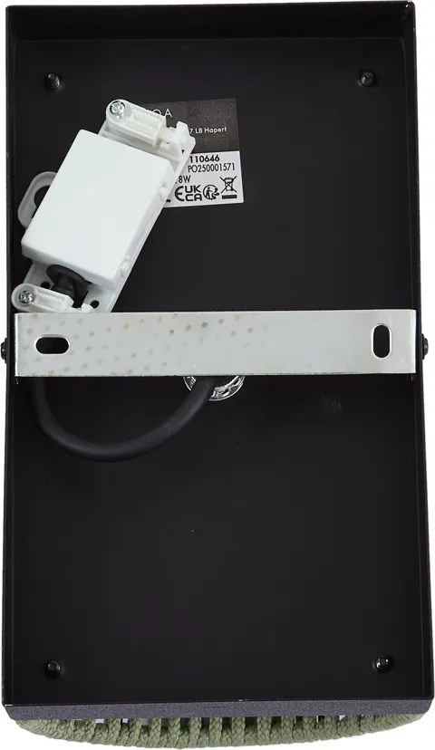 Candeeiro de Parede Japandi Verde com Preto e Corda IP44 - Jayla