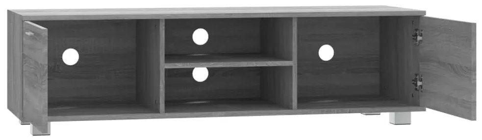 Móvel de TV 140x40,5x35 cm derivados de madeira cinzento sonoma