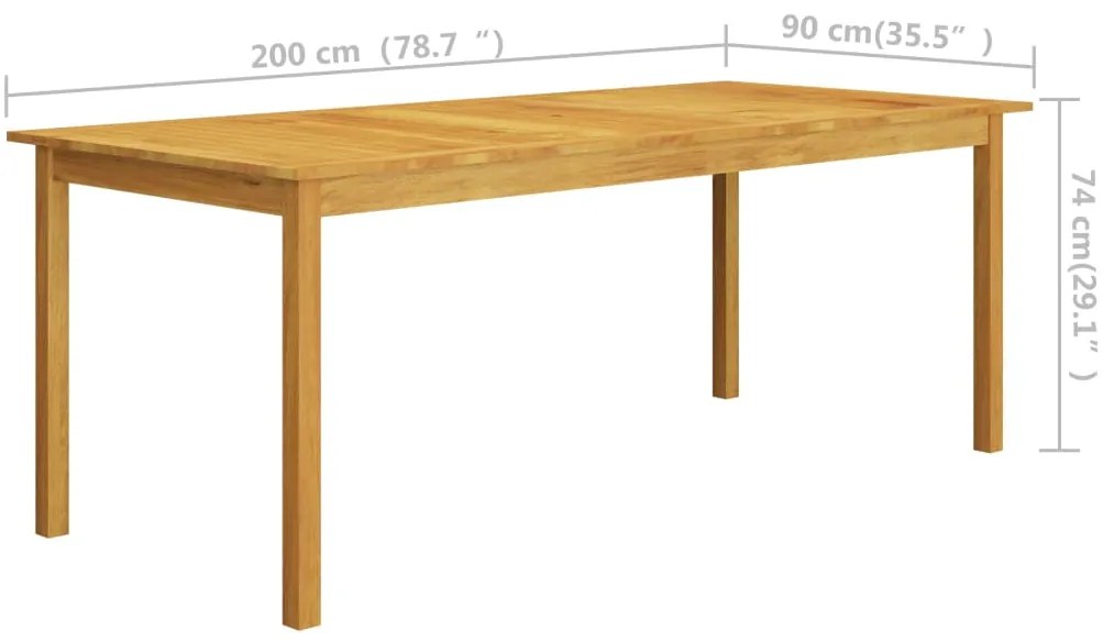 7 pcs conjunto de jantar para jardim castanho