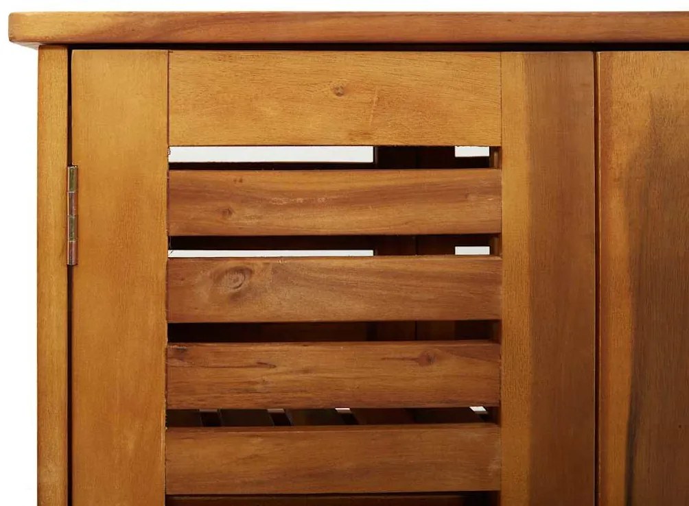 Armário de Jardim com armazenamento com porta Castanho 78 x 36.5 x 78c
