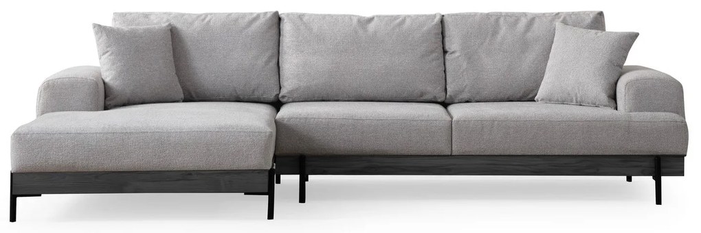 Sofá de Canto Eti – Cinzento – 170 x 280 cm