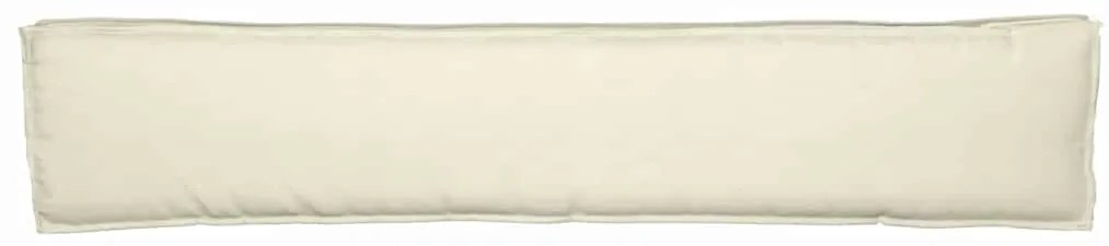 Almofadas de Palete para Banco 2 pcs Creme 200x40x8 cm Tecido Oxford