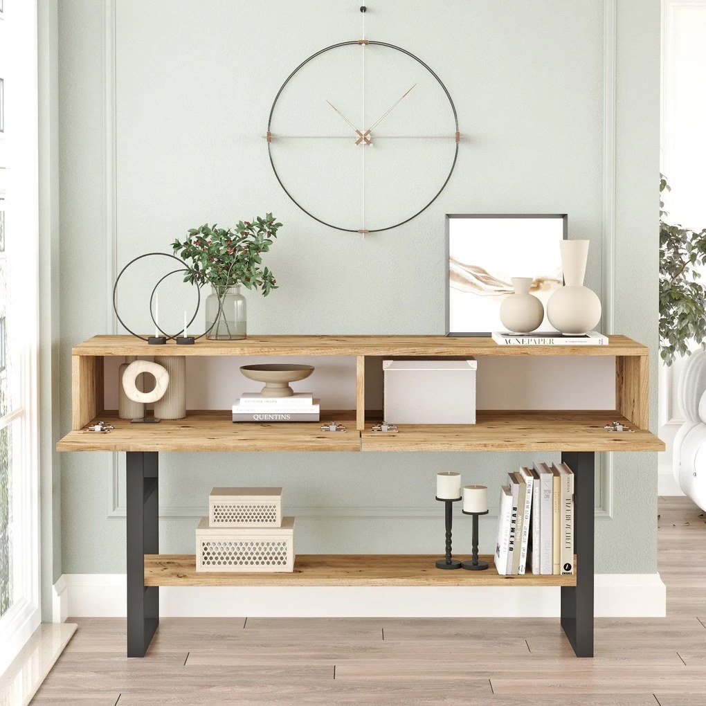 Hall Stand ML23 – Atlantic Pine – 138,8x75,7x43 cm