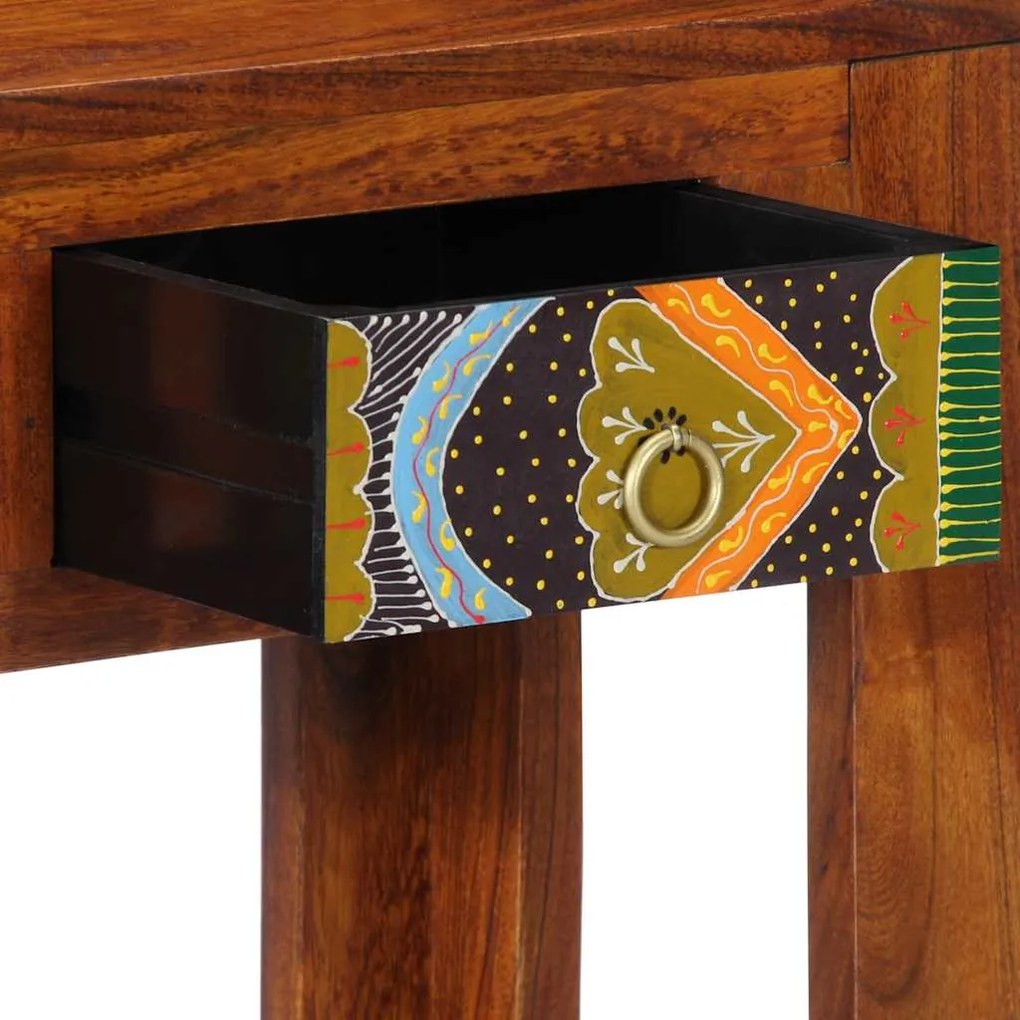 Mesa de consola 80x35x75 cm Madeira maciça Acácia