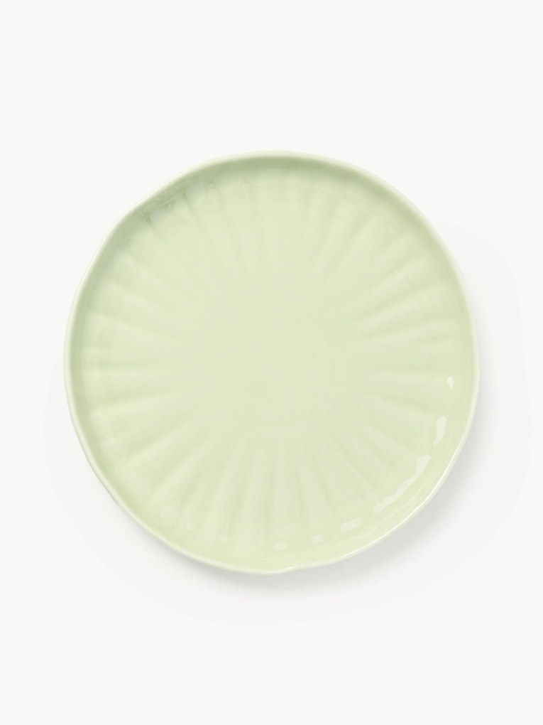 Pratos de jantar em porcelana com relevo Sali, 4 uni.