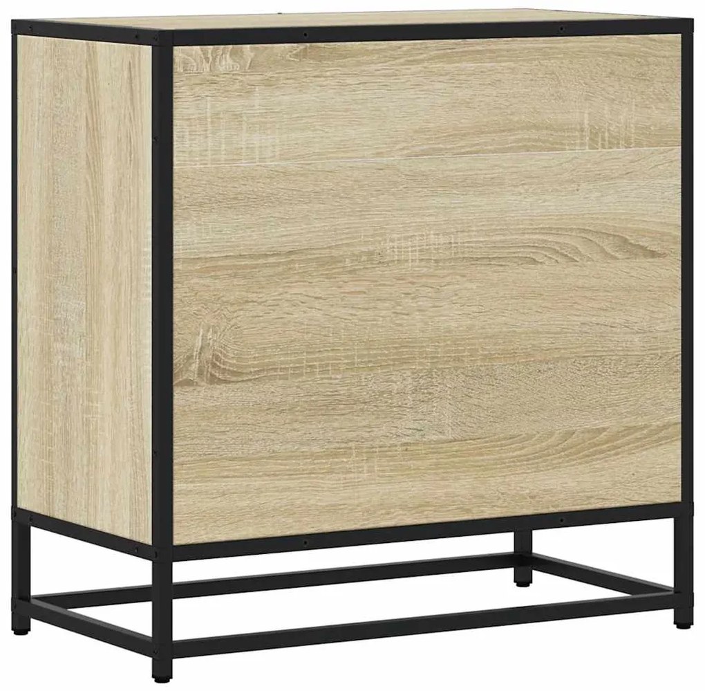 Mesa de cabeceira Sonoma carvalho 60x31x60 cm madeira e metal