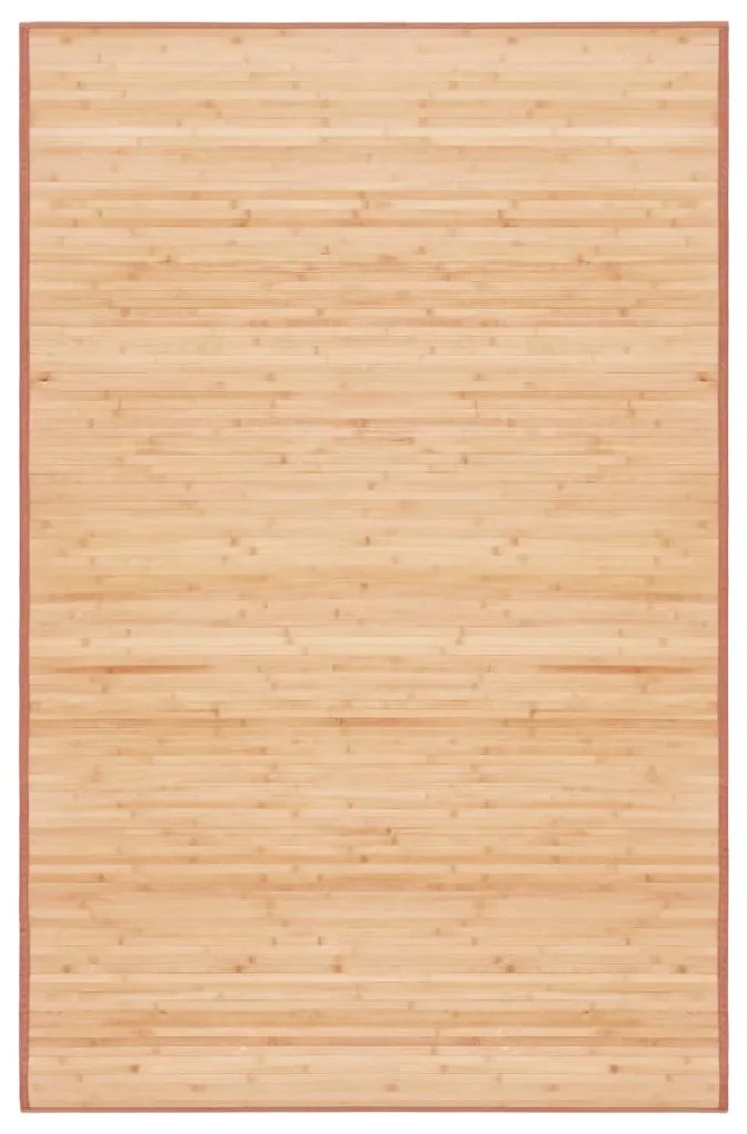 247207 vidaXL Tapete de bambu 100x160 cm castanho
