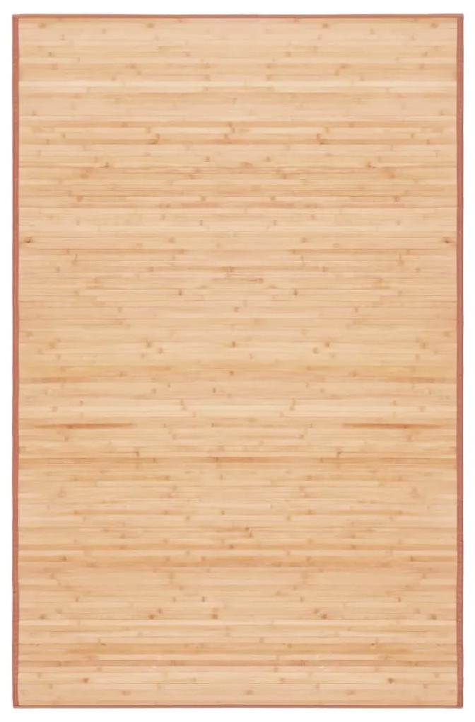 247207 vidaXL Tapete de bambu 100x160 cm castanho