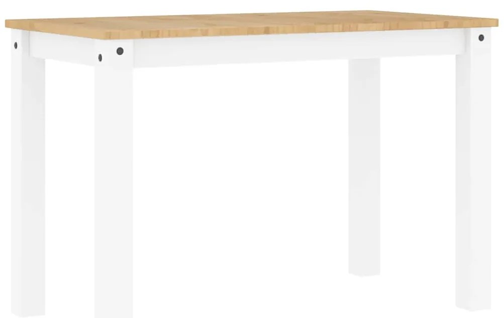 4 pcs conjunto de jantar Panama madeira pinho maciça branco