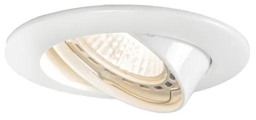 LED Foco embutido inteligente branco inclinável c/ Wifi GU10 - Edu Moderno