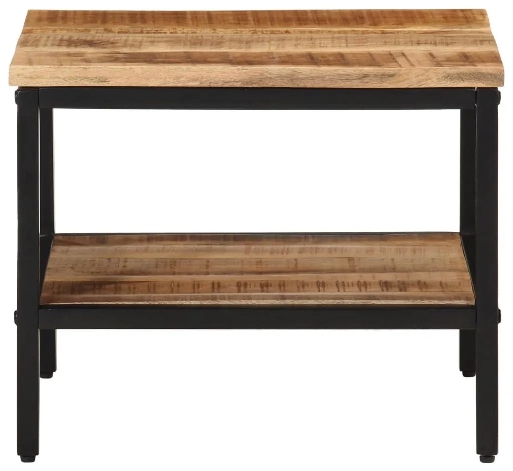 Mesa de centro 45x45x35 cm madeira de mangueira áspera maciça