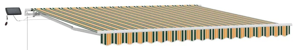 Toldo with Manual Verde e amarelo 400 × 350 cm Verde e amarelo