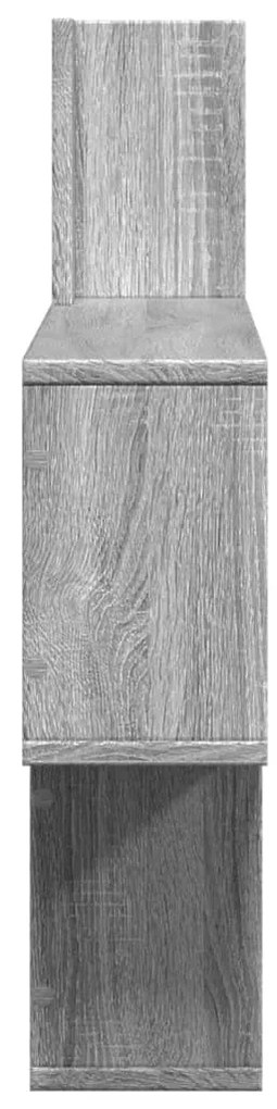 Prateleira parede 100x15x70 cm deriv. de madeira cinza sonoma
