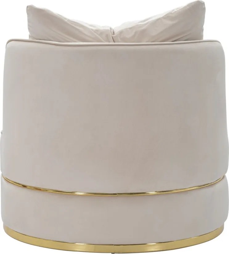 POLTRONA PARIS SPACE CREME/DOURADO Ø 84X72 CM