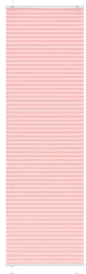 vidaXL Rosa Plissada Cega 60x200 cm Largura Tecido 59,4 cm Poliéster