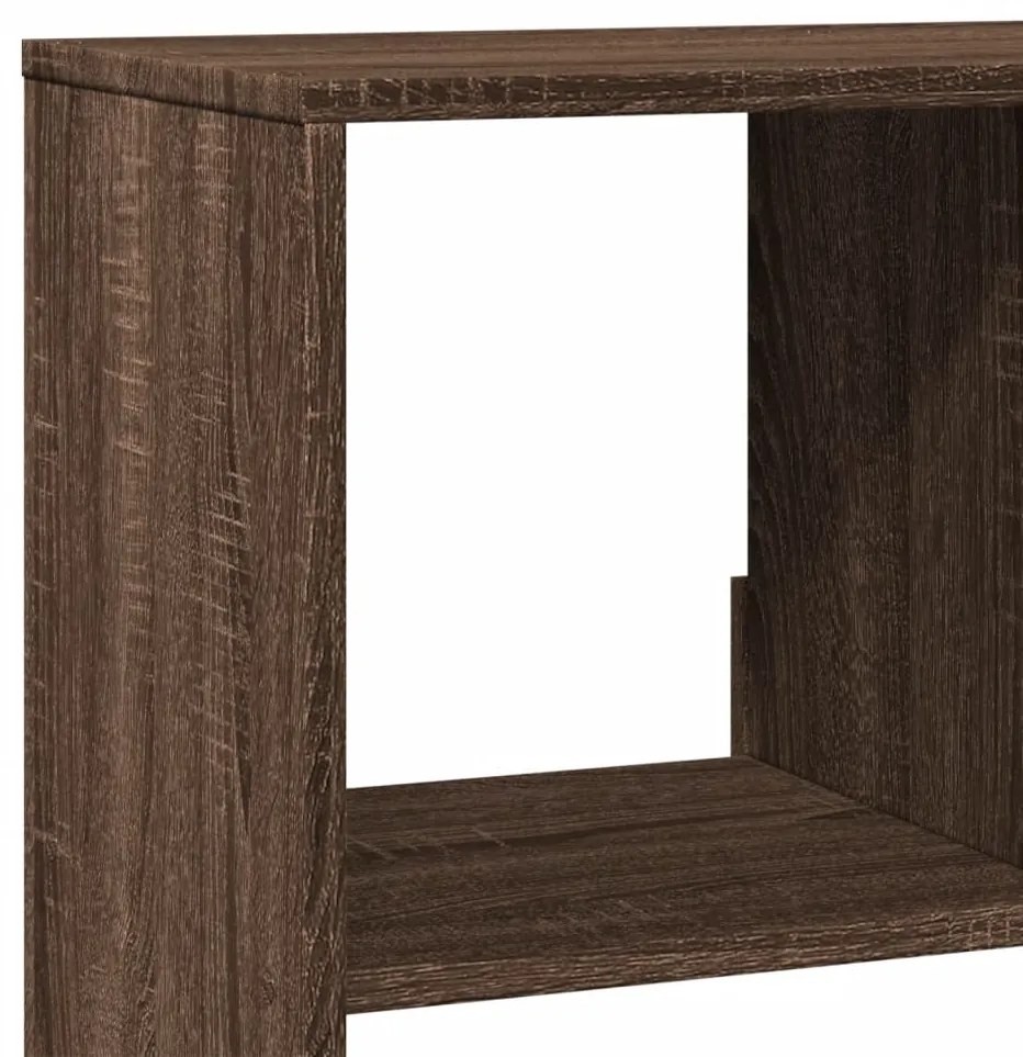 Estante 100x33x125,5 cm derivados de madeira carvalho castanho
