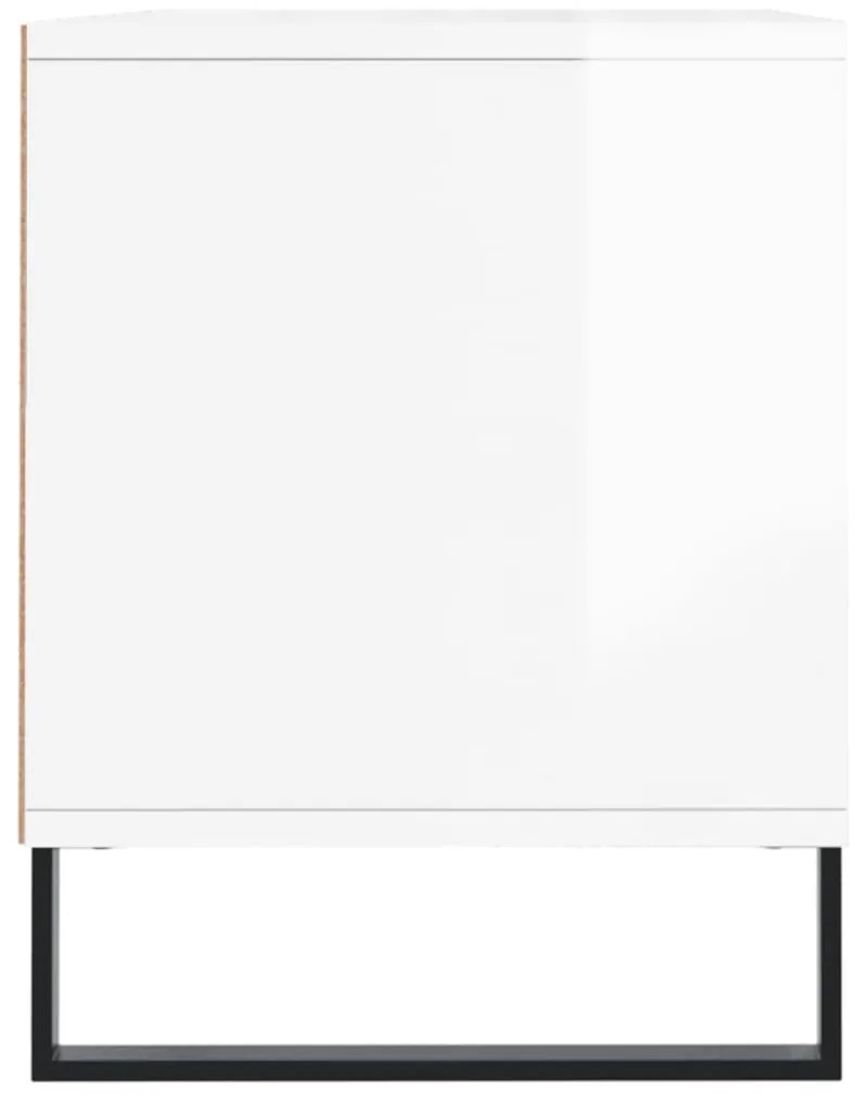 Móvel p/ TV 100x34,5x44,5 cm derivados madeira branco brilhante