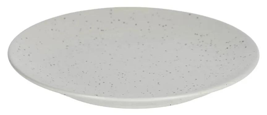 Kave Home - Prato de sobremesa Aratani de cerâmica cinza-claro
